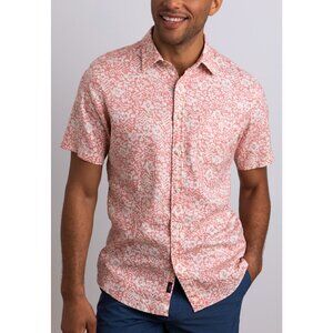 Faherty Men's | Hemp Blend Short Sleeve Button Down Hilo Breeze Shirt | Size XL
